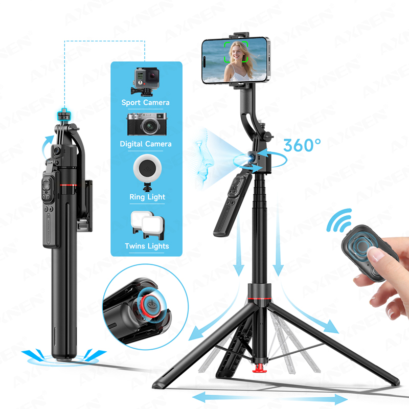 Selfie Stick Tripod - TT07 AI-гимбал с отслеживанием лица, выдвижная