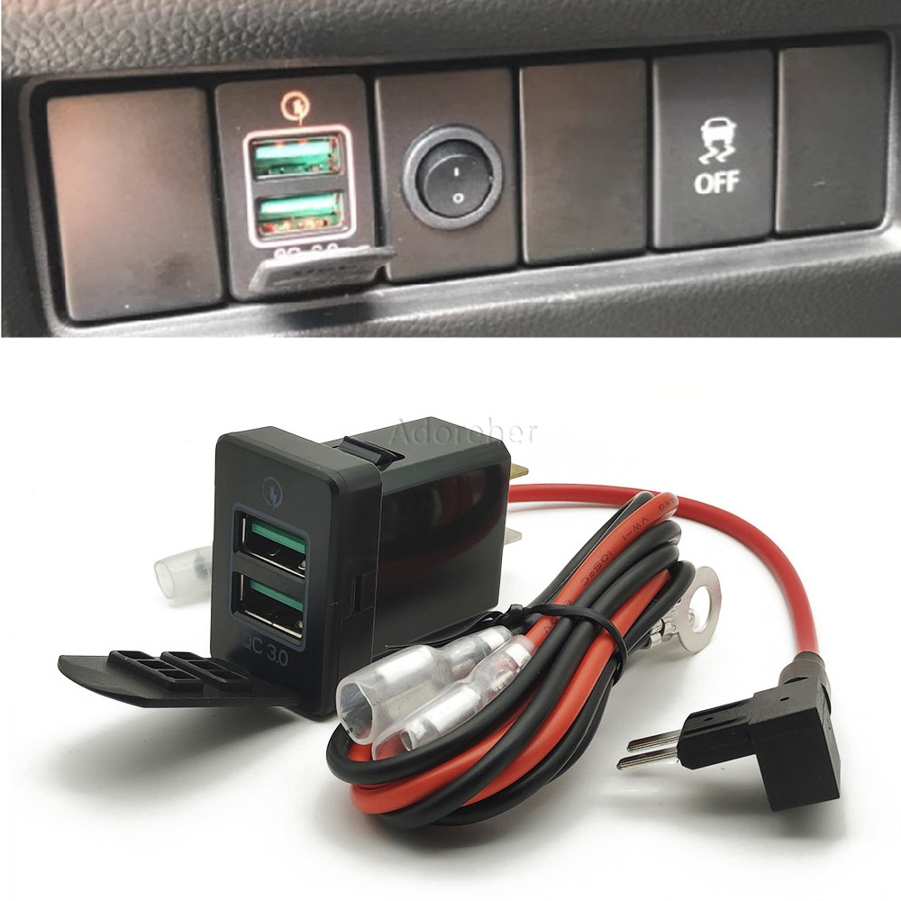 Phone Accessories Charger - 1 шт. Красное светодиодное автомобильное зарядное