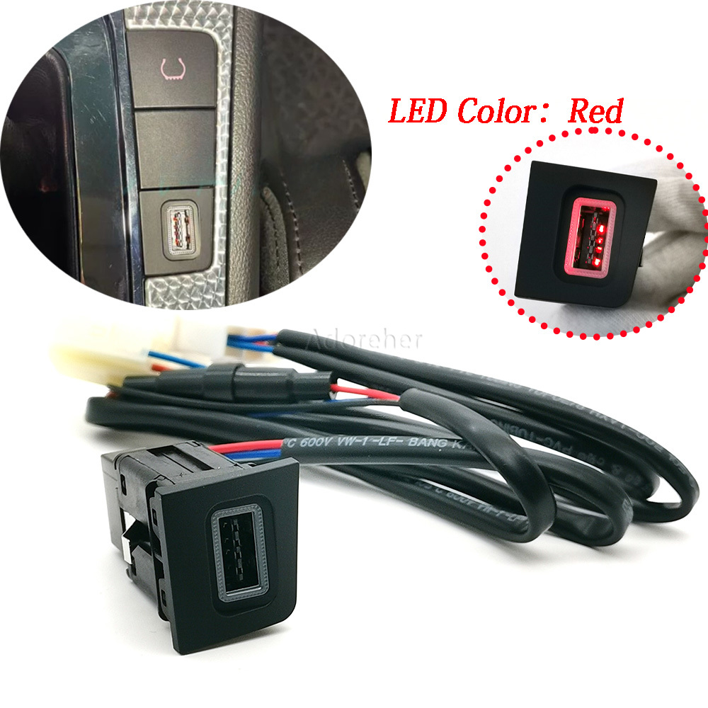 Phone Accessories Charger - 1 шт. красное светодиодное автомобильное зарядное