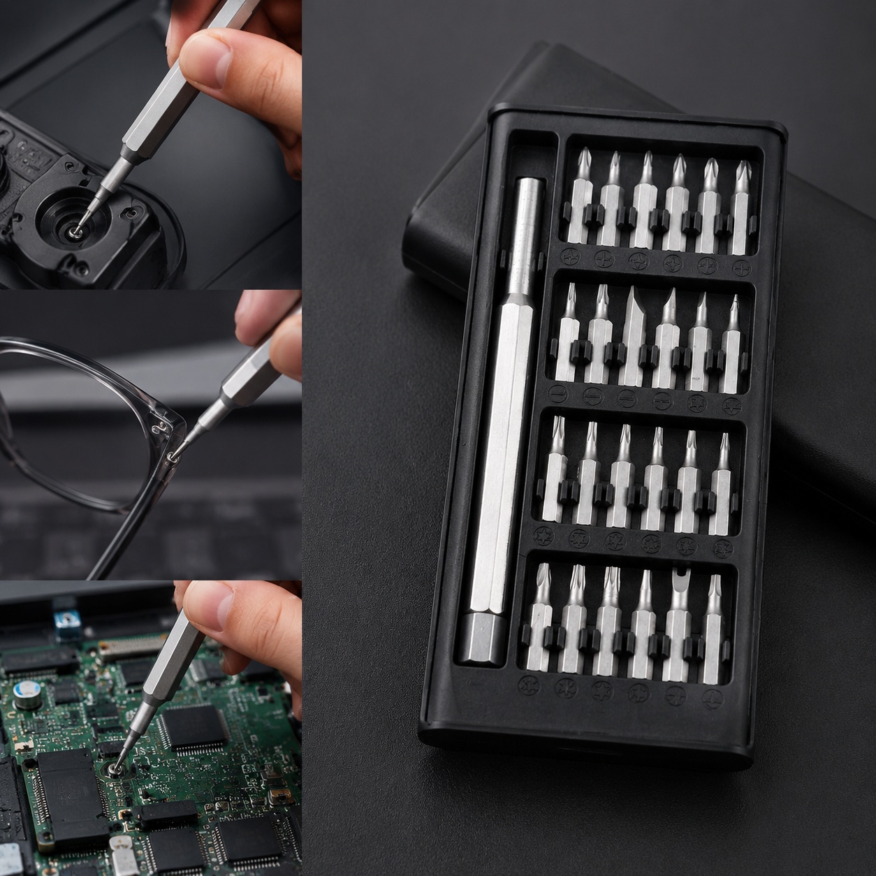 Phone Accessories Kit - Набор многофункциональных отверток 24-в-1: незаменимый инструмент