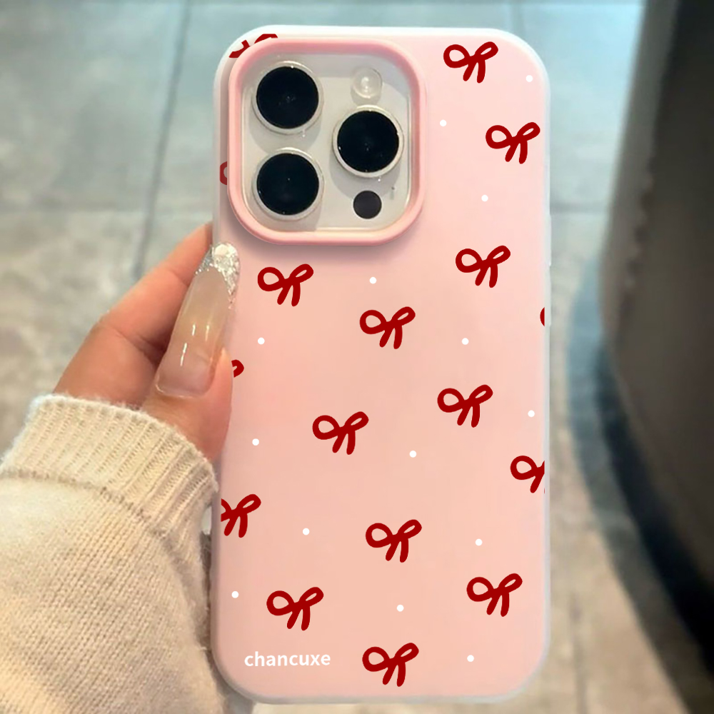 Phone Accessories For Girls - Минималистичный чехол для телефона с бантом
