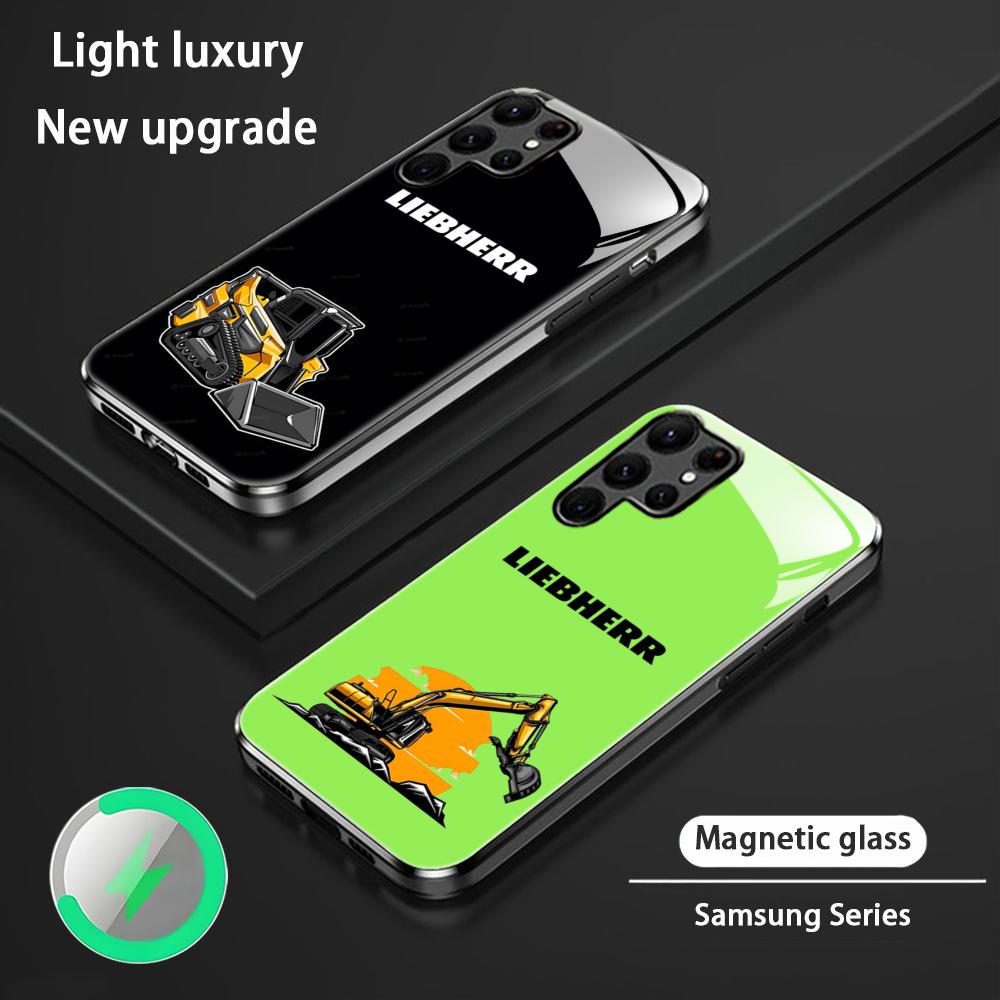Magnetic Phone Case - Чехол для телефона LOGO L-liebherr Excavator
