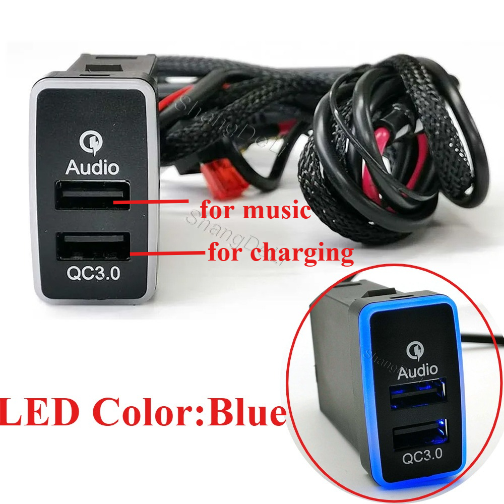 Phone Accessories Charger - Двойное зарядное устройство для телефона 12В/24В,