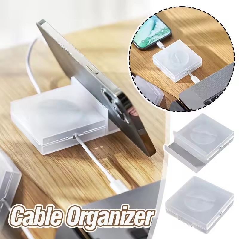 Phone Accessories Charger - Портативный прозрачный органайзер для кабелей, держатель