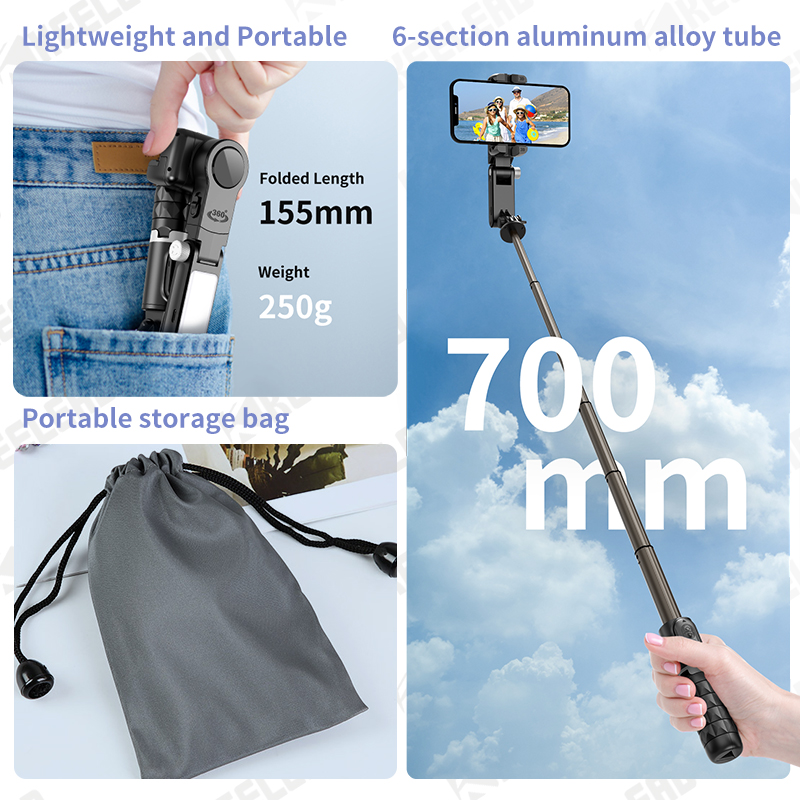 Настольный стабилизатор Q18 с  – обзор и цена Selfie Stick Tripod