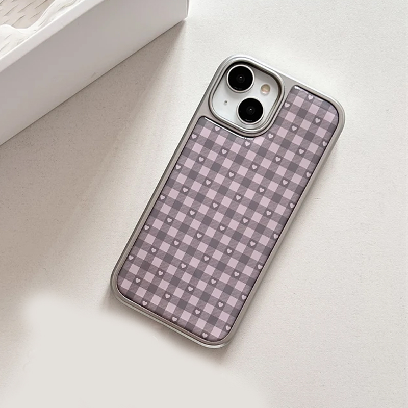 Розовый, фиолетовый клетчатый  – обзор и цена Phone Accessories For Girls