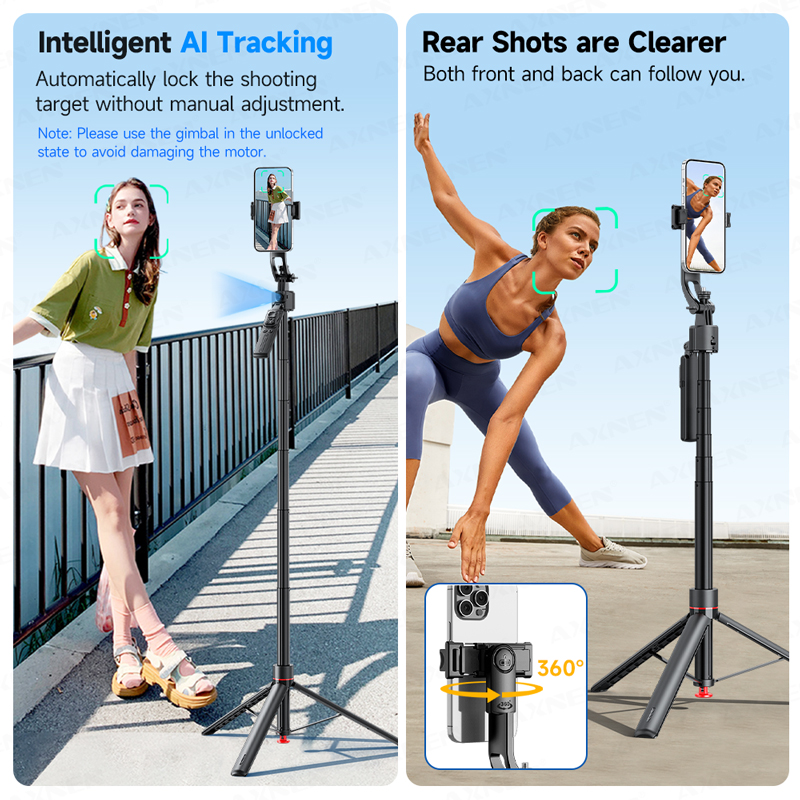 TT07 AI-гимбал с отслеживанием – обзор и цена Selfie Stick Tripod