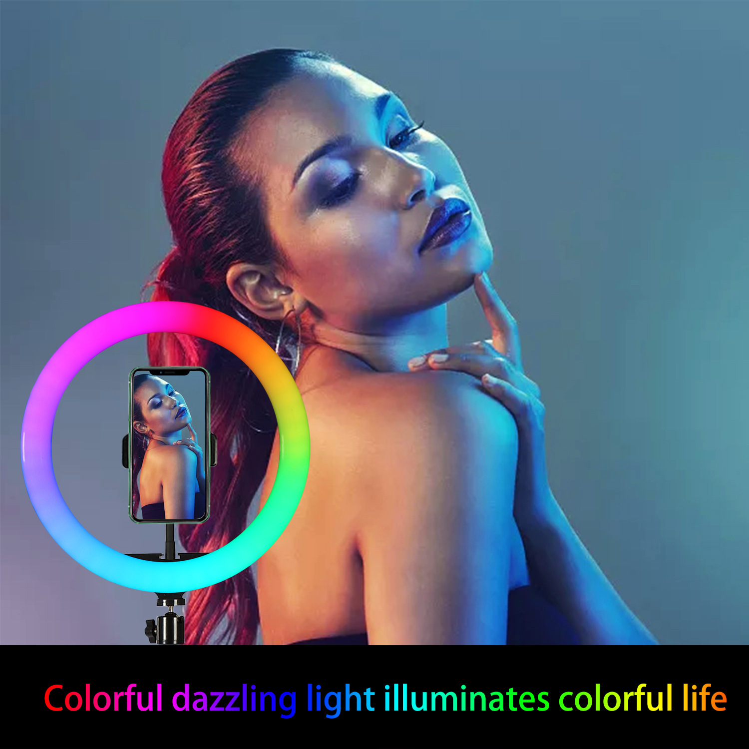 10-дюймовый (26 см) RGB-кольце – обзор и цена Selfie Stick Tripod